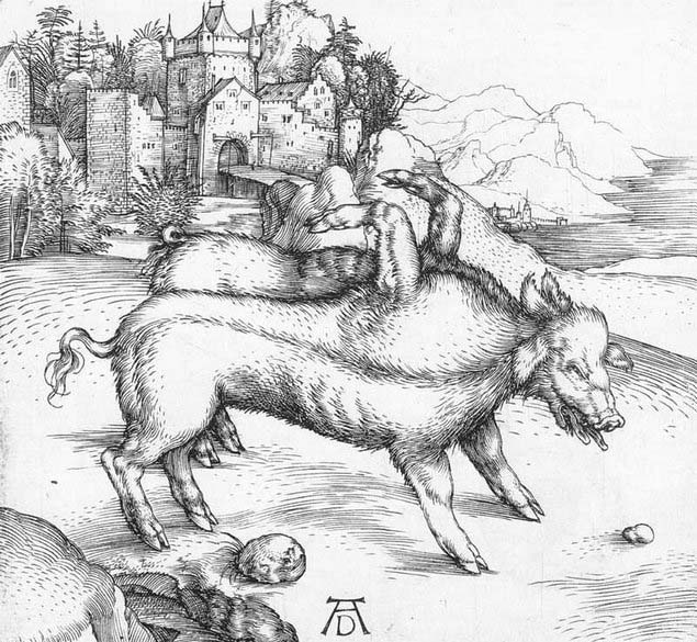 Albrecht Durer The Deformed Landser Sow